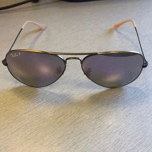 Ray Ban Polarized Pink/Purple Aviators